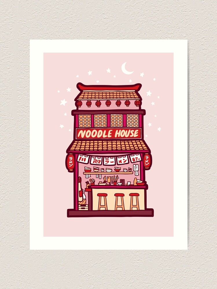 Alternate view of Noodle House Art Print