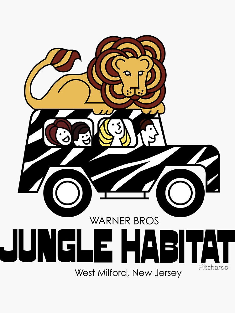 "Jungle Habitat West Milford, NJ" Sticker by Fitcharoo Redbubble
