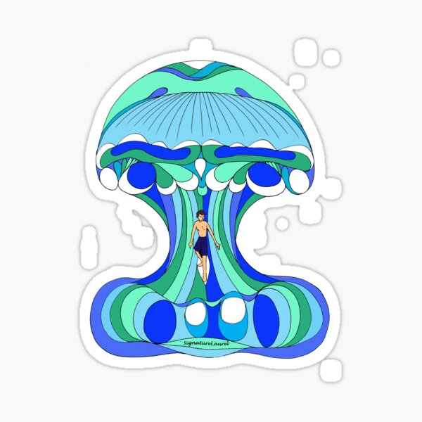 Riding the Wave Sticker