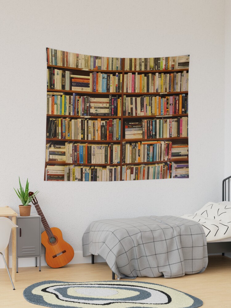 Bookcase tapestry hot sale