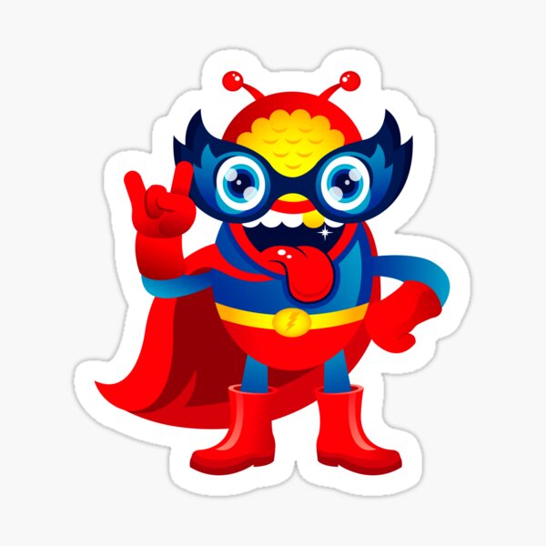 Flying Hero Stickers Redbubble - fly swing and smash to save the day in the roblox heroes