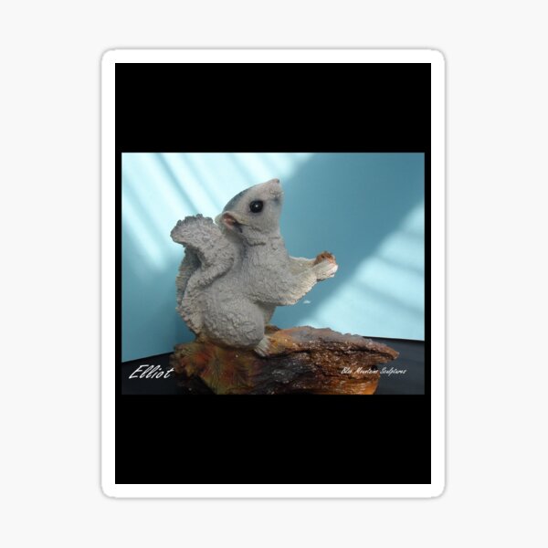 Elliot the handicapped white Squirrel - but nobody has told him Sticker