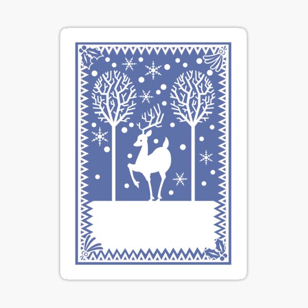 Stag in the forest Sticker