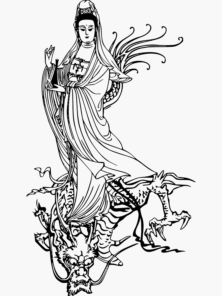 "Quan Yin or Kwan Yin or Kuan Yin" Sticker for Sale by buddhabubba