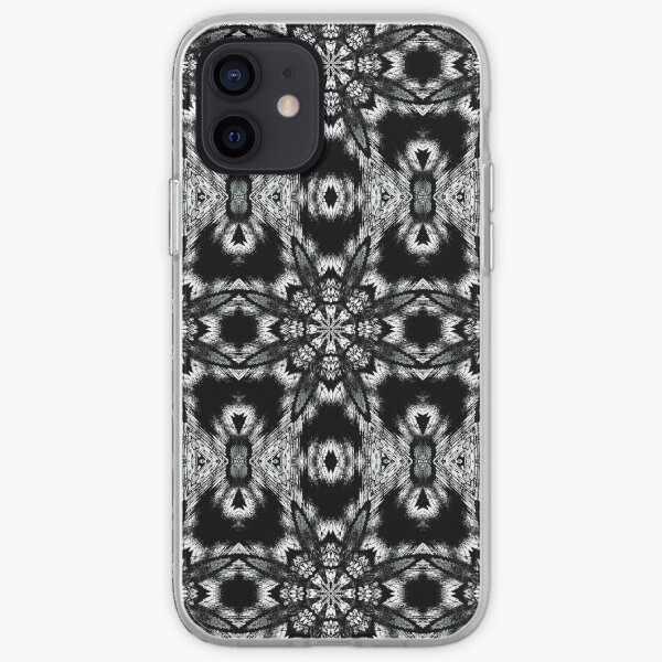 Black and White Winter Abstract iPhone Soft Case
