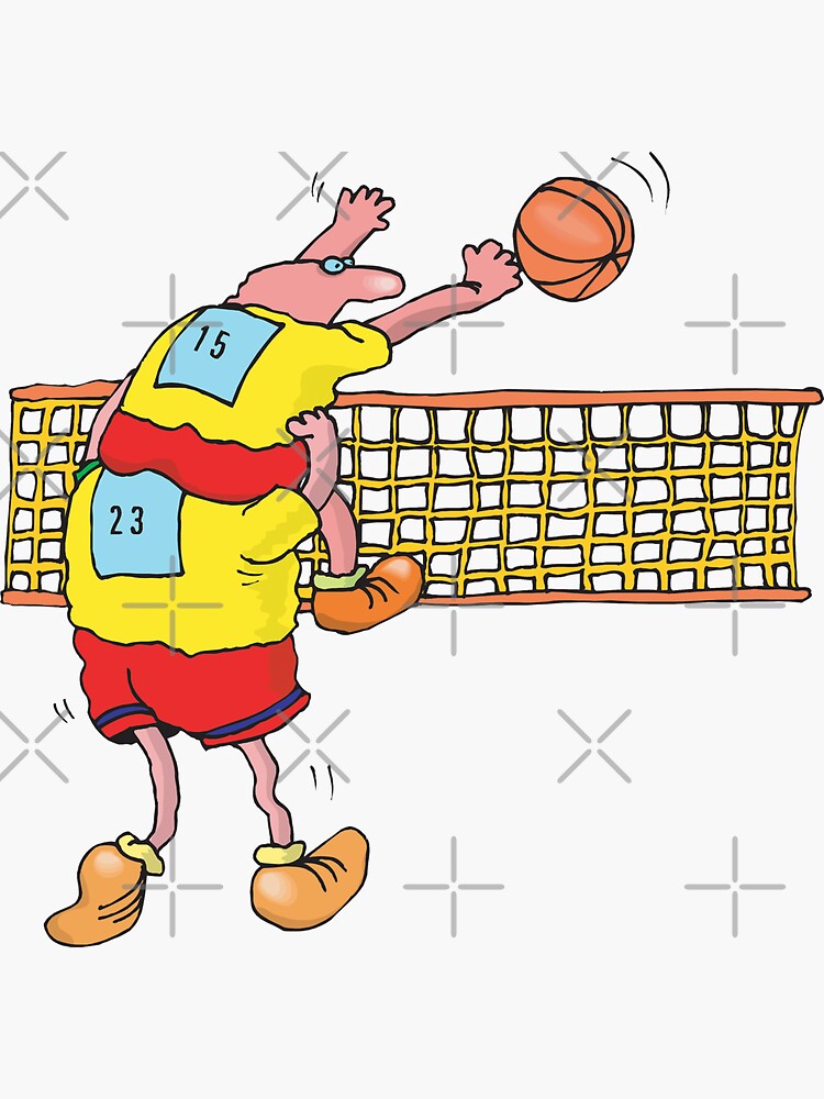 "Funny Men's Volleyball" Sticker for Sale by SportsTShirts Redbubble