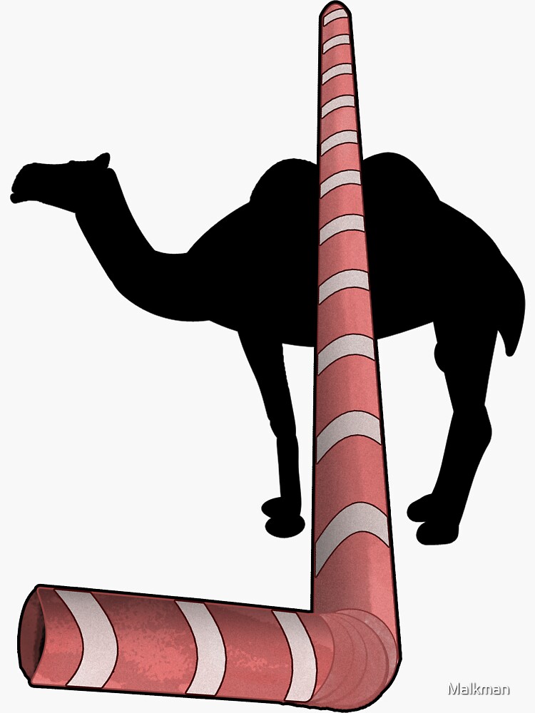The Straw That Broke The Camel S Back Sticker By Malkman Redbubble