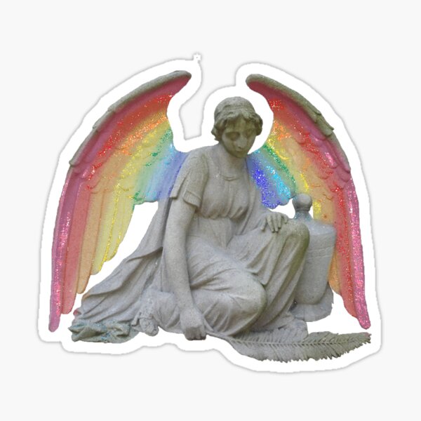 Rainbow Angel Sticker
