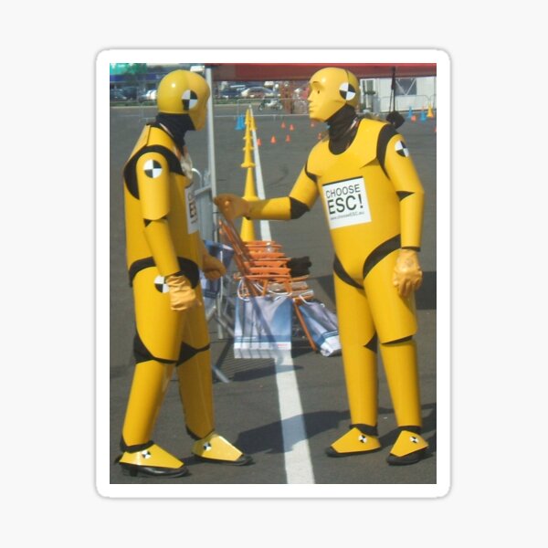 Crash test dummies Sticker