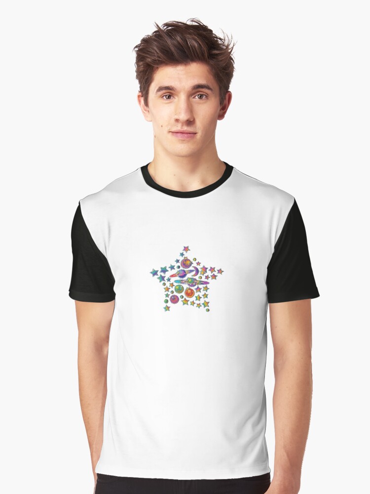 Thumbnail 1 of 5, Graphic T-Shirt, Y2k Glitter Sticker Design designed and sold by emilyh6139.