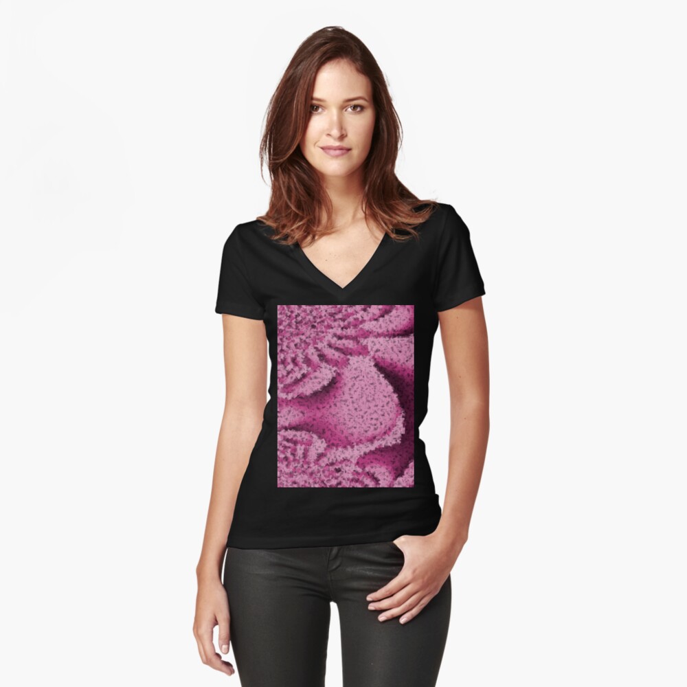 Item preview, Fitted V-Neck T-Shirt designed and sold by OneDayArt.