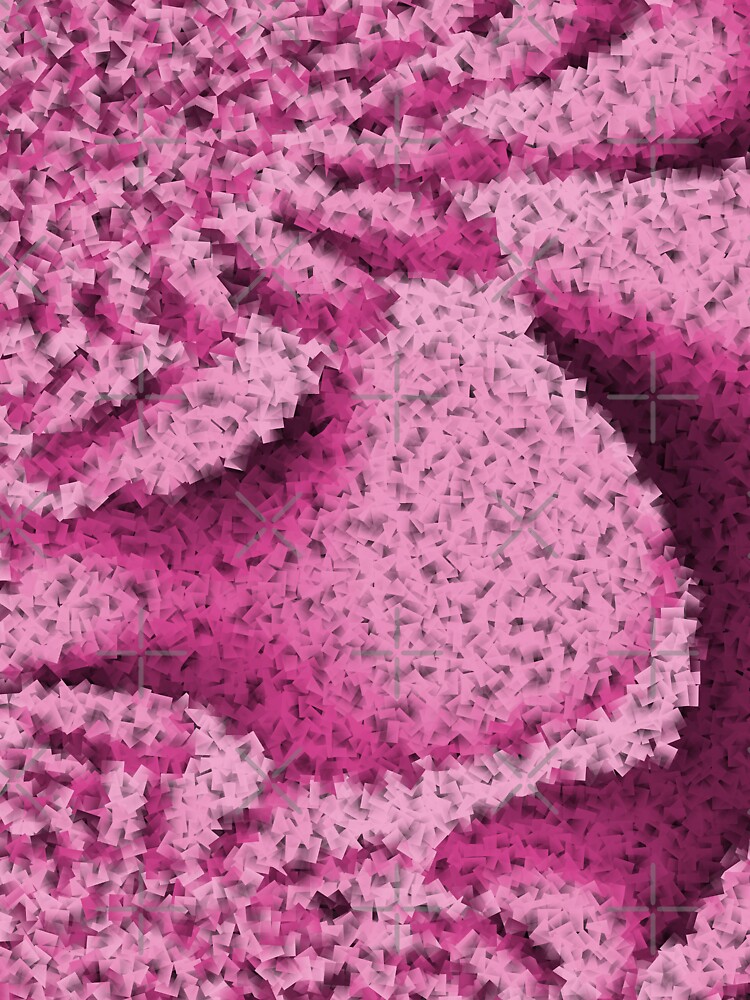 Pink Confetti - Psychedelic Digital Art by OneDayArt