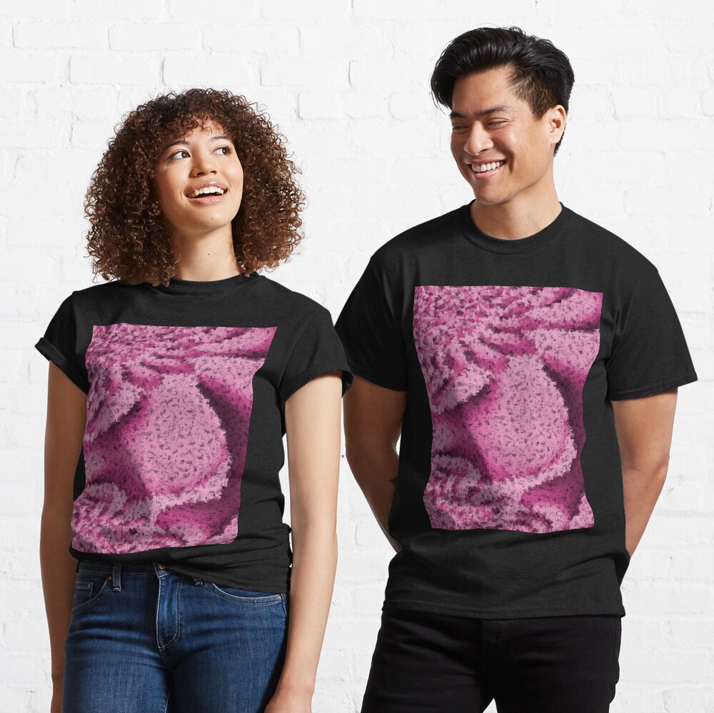 Pink Confetti - Psychedelic Digital Art Classic T-Shirt