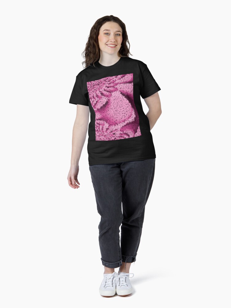 Thumbnail 4 of 7, Classic T-Shirt, Pink Confetti - Psychedelic Digital Art designed and sold by OneDayArt.