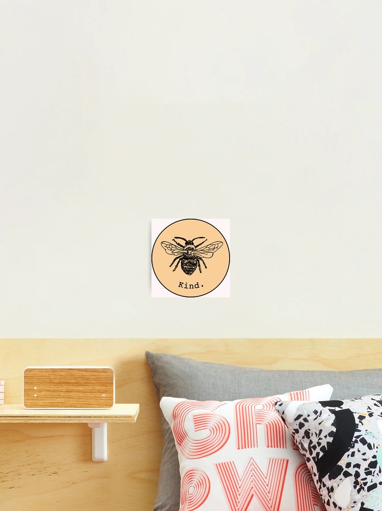 Bee Stamp BW Wall Art, Canvas Prints, Framed Prints, Wall Peels