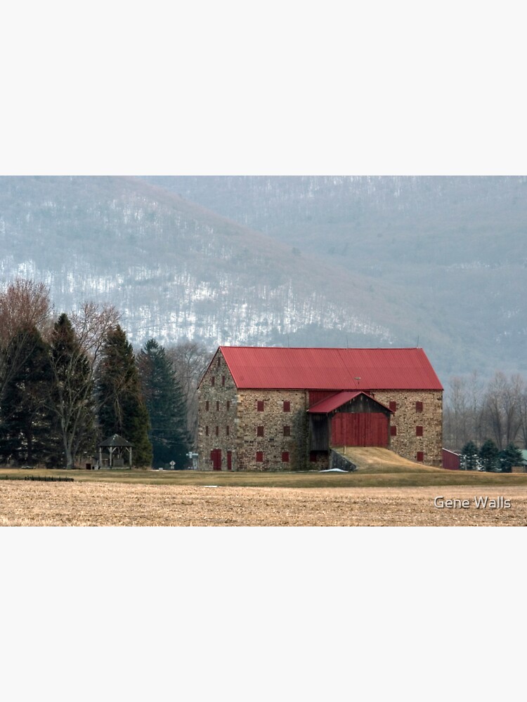 "Snyder's Stone BarnAfter A March Sunset" Sticker for Sale by