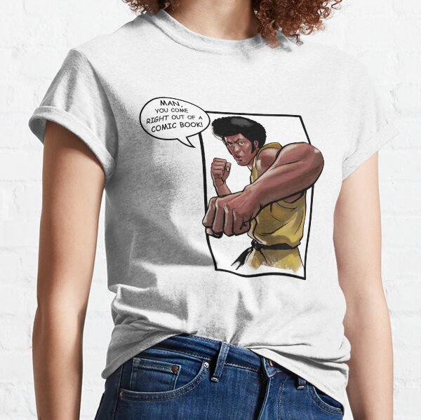 70's Kung-Fu Classic Enter The Dragon Jim Kelly Comic Book Quote Unisex T  Shirt 