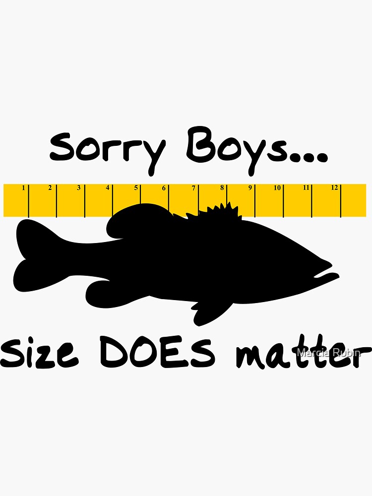 Size does matter - fishing T-shirt Essential T-Shirt for Sale by Marcia  Rubin