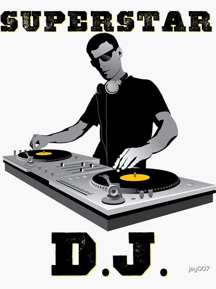 Deejay Headphones' Sticker | Spreadshirt