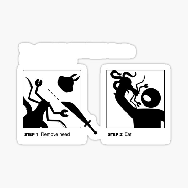 Man vs Lunch Sticker