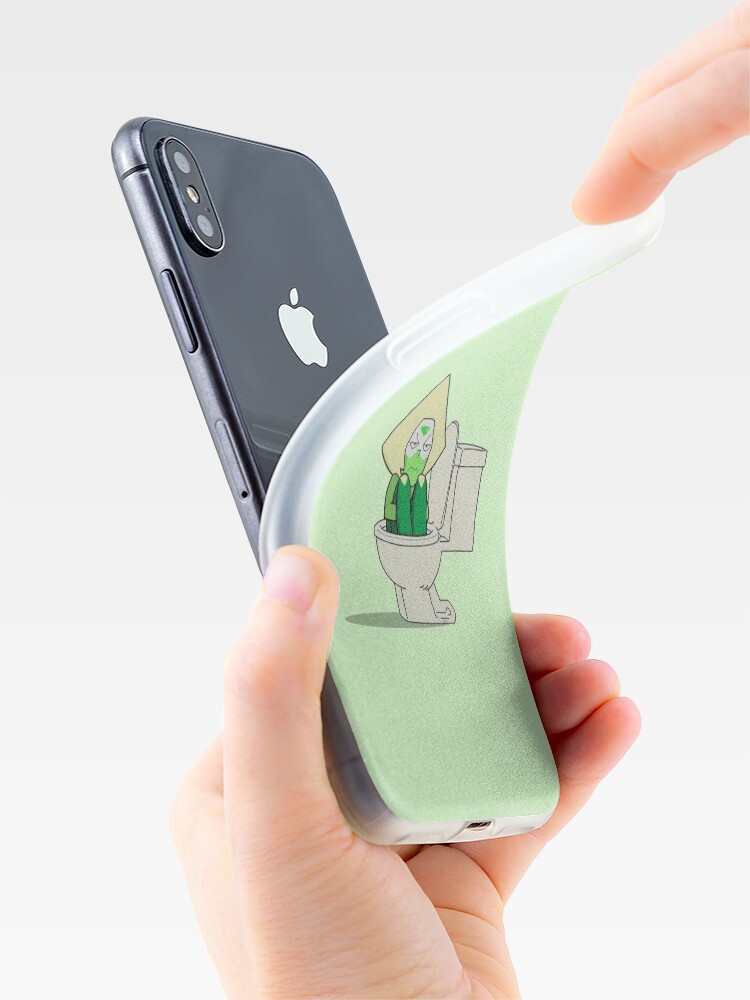 Alternate view of Steven Universe - Peridot In the Toilet iPhone Case & Cover