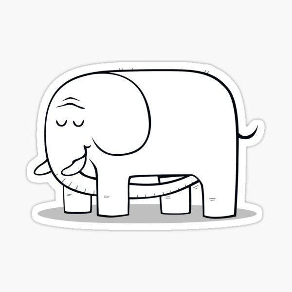 Elephellatio Sticker
