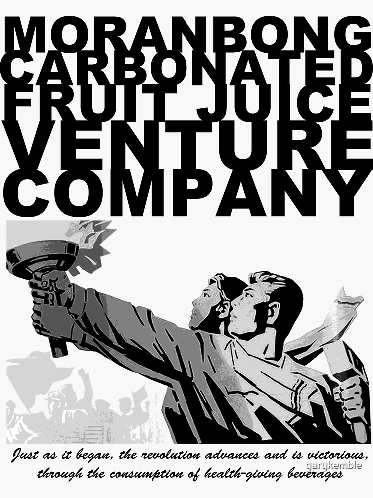 "Moranbong Carbonated Fruit Juice Venture Company" Sticker by