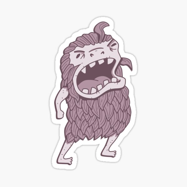 Sasquatch knows his manners Sticker