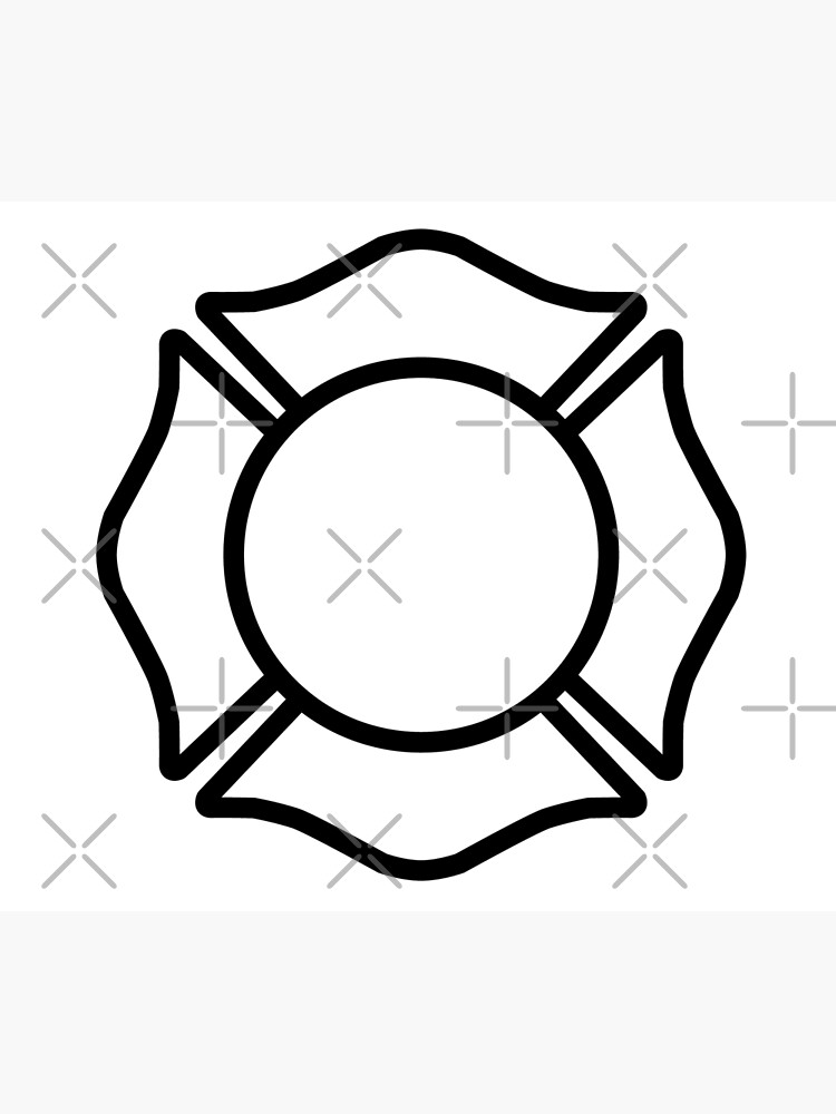 white-maltese-cross-shape-poster-for-sale-by-barrett-york-redbubble
