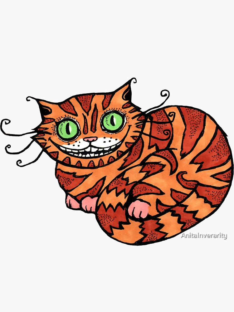 Thumbnail 3 of 3, Sticker, Cheshire designed and sold by AnitaInverarity.