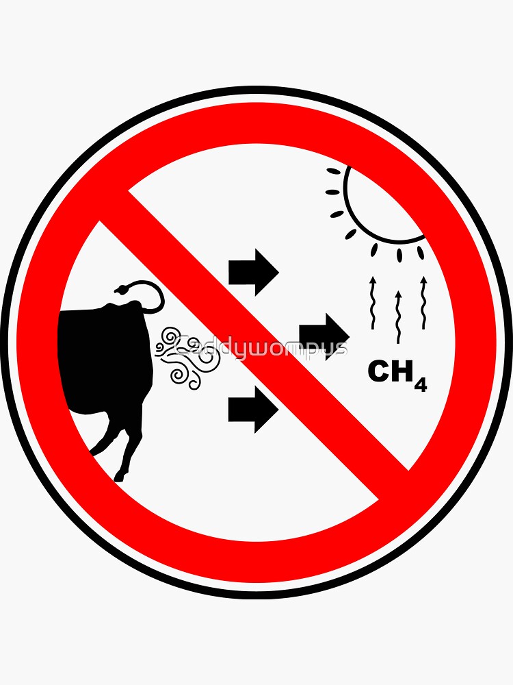 "Methane Gas is Bad..." Sticker for Sale by Caddywompus Redbubble