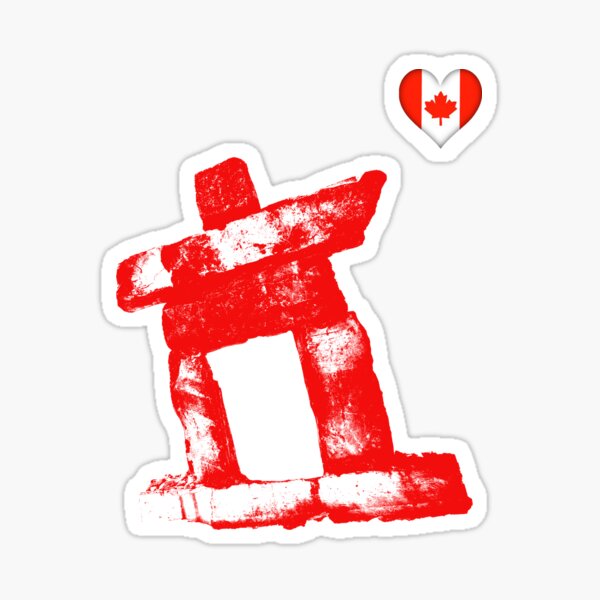 I love Canada rock man -RED- Sticker