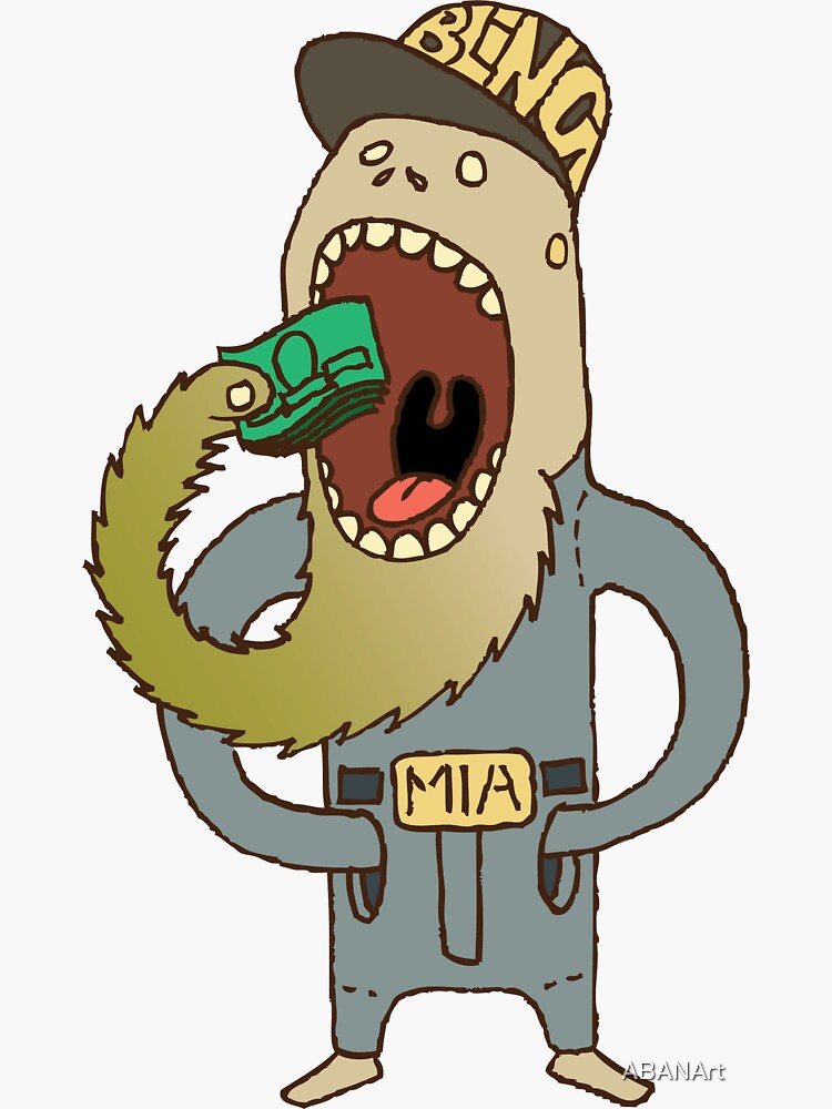 Put Your Money Where Your Mouth Is "Put your money where your mouth is!" Sticker by ABANArt | Redbubble