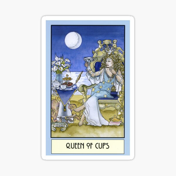 Queen of Cups, Card Sticker