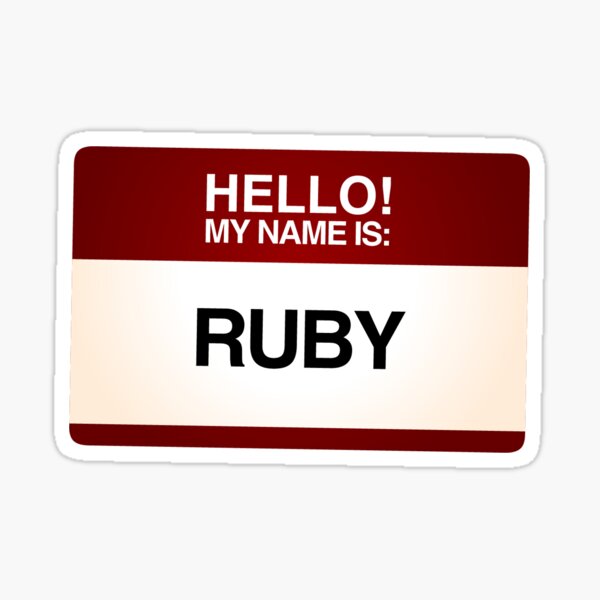 Item preview, NAMETAG TEES - RUBY designed and sold by Buy Christian T Shirts Mens Womens Apparel Shirts Parody.