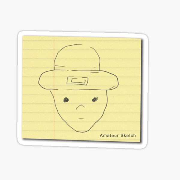 'My unoriginal leprechaun amateur sketch shirt' Sticker b...