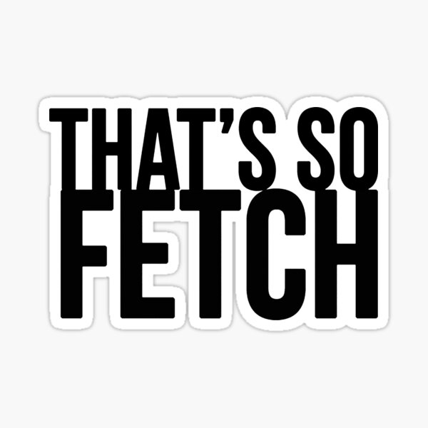 That's So Fetch Sticker Mean Girls Quote Stickers (4 Pack) - Laptop  Stickers - 2.5 Inches Vinyl Decal - Laptop, Phone, Tablet Vinyl Decal  Sticker