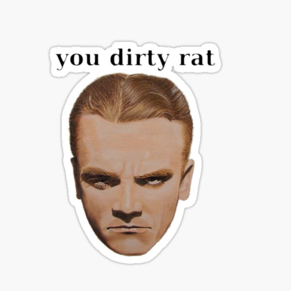 You dirty rat" Sticker for Sale by Gary Fernandez | Redbubble