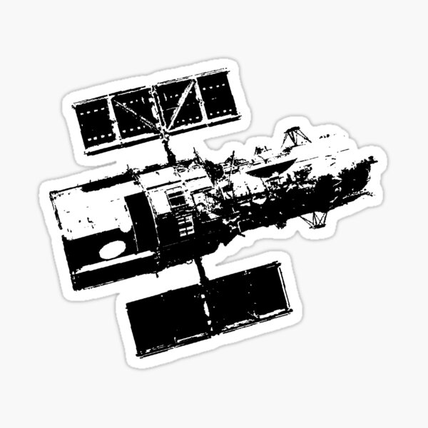 Hubble Satellite Sticker