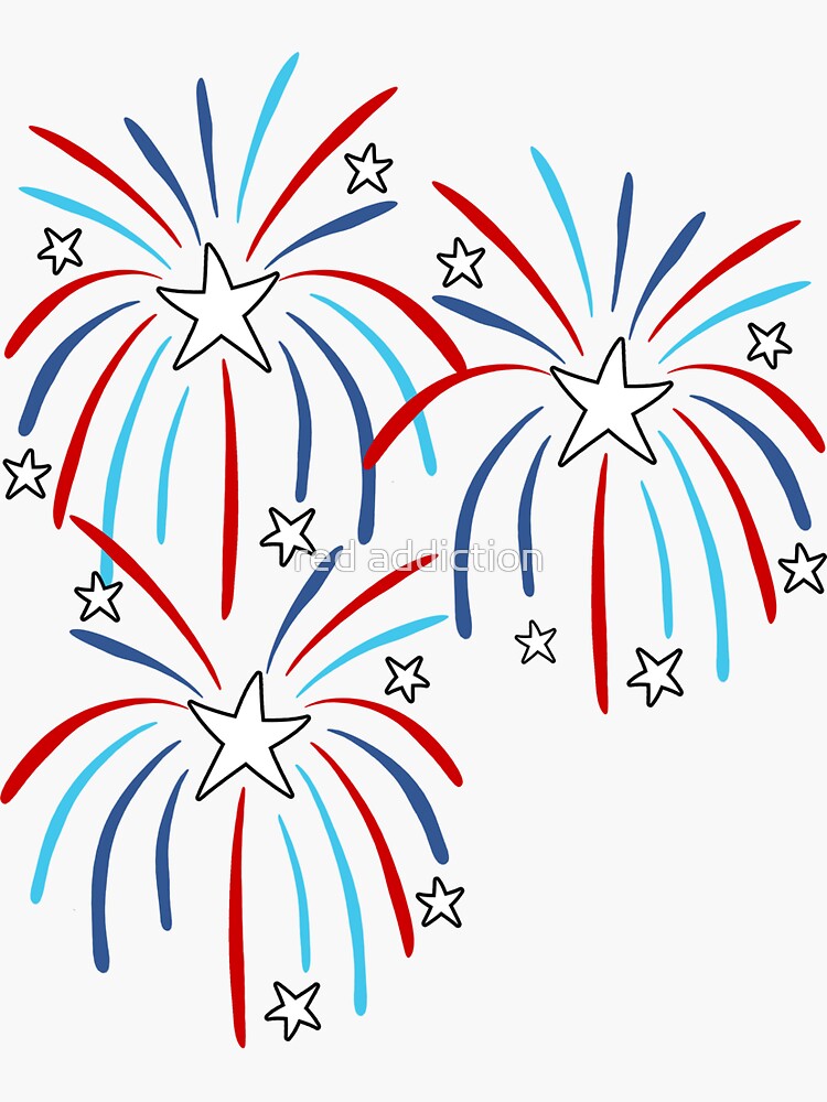 Happy 4th Of July Clipart Transparent PNG Hd, Fireworks Kisses 4th