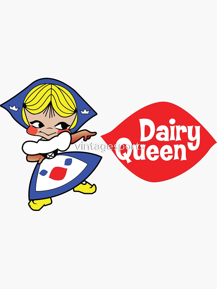 "Little Miss DQ" Sticker for Sale by vintagesports Redbubble