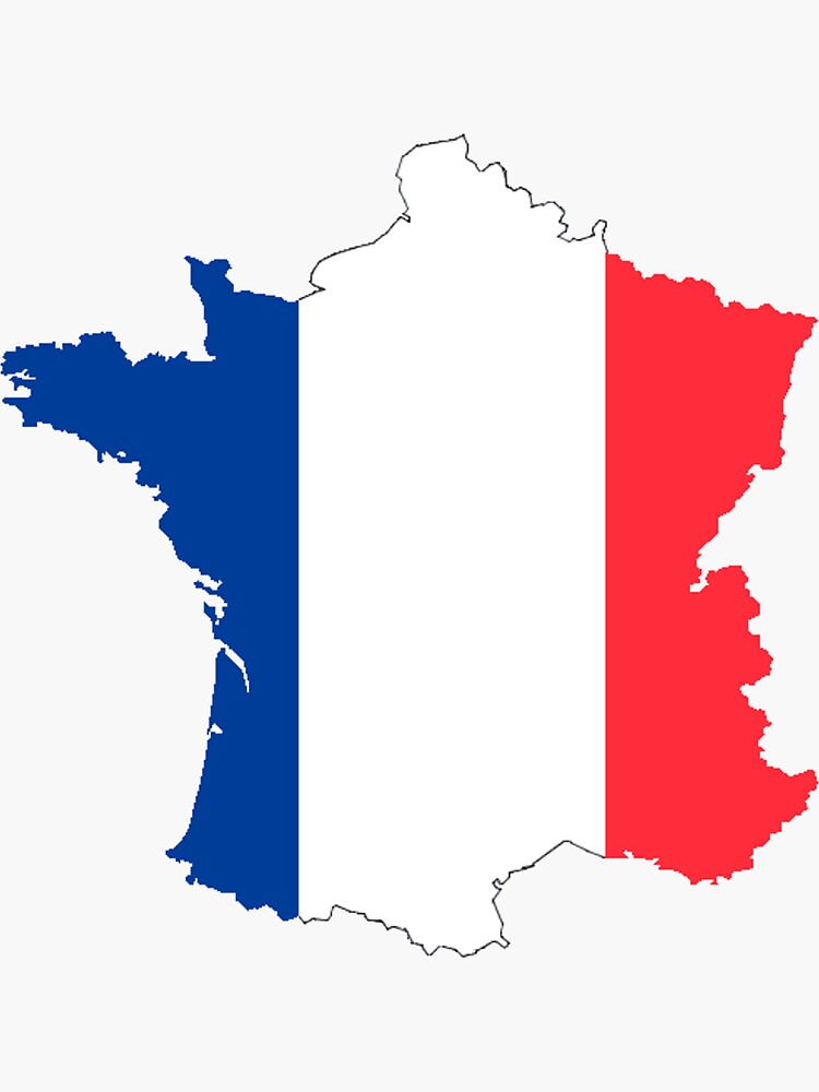 France "Hexagone" T-Shirt Sticker