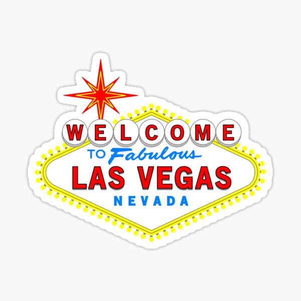 Vinyl Wall Decal Welcome Las Vegas Nevada Casino Gambling Stickers Mur —  Wallstickers4you