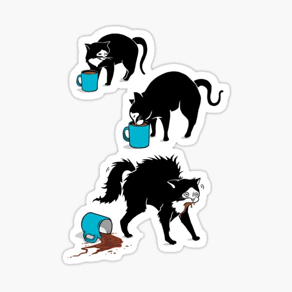 Item preview, Coffee Cat designed and sold by BootsBoots.
