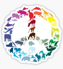 Animals of Peace Sticker