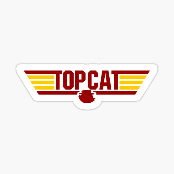 "TOP CAT" Sticker by cubik Redbubble