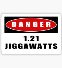 Pegatina ADVERTENCIA: 1.21 Jiggawatts!