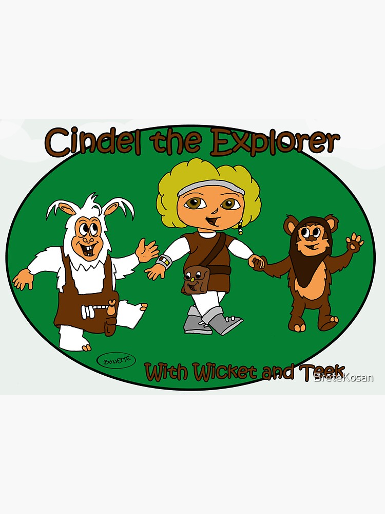 Imagen 3 de 3, Pegatina con la obra Cindel the Explorer, diseñada y vendida por BreteKosan.