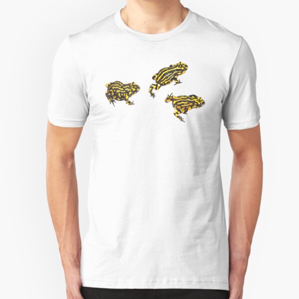 Corroboree frogs without lines Slim Fit T-Shirt