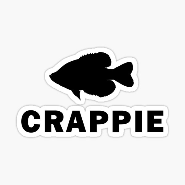 Black Crappie Decal